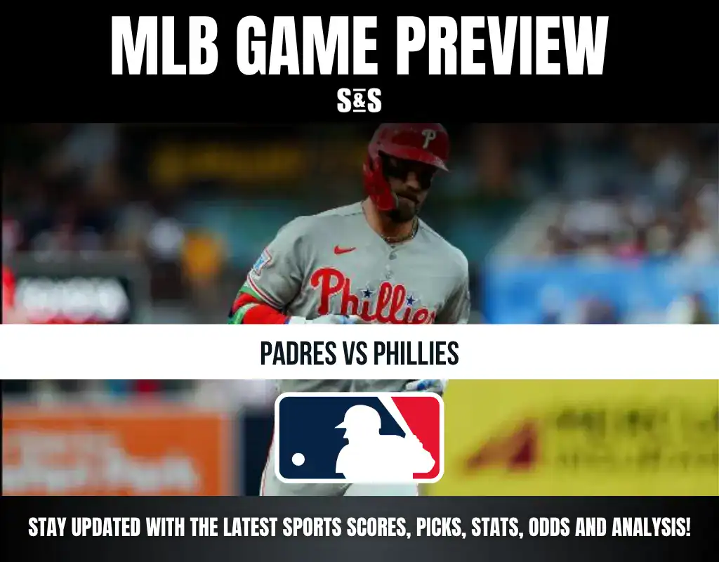 MLB Game Preview for Padres vs Phillies. Stay updated with the latest sports scores, picks, stats, odds, and analysis.