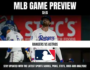 MLB Game Preview featuring Rangers vs Astros, with a focus on staying updated with sports scores, picks, stats, odds, and analysis.
