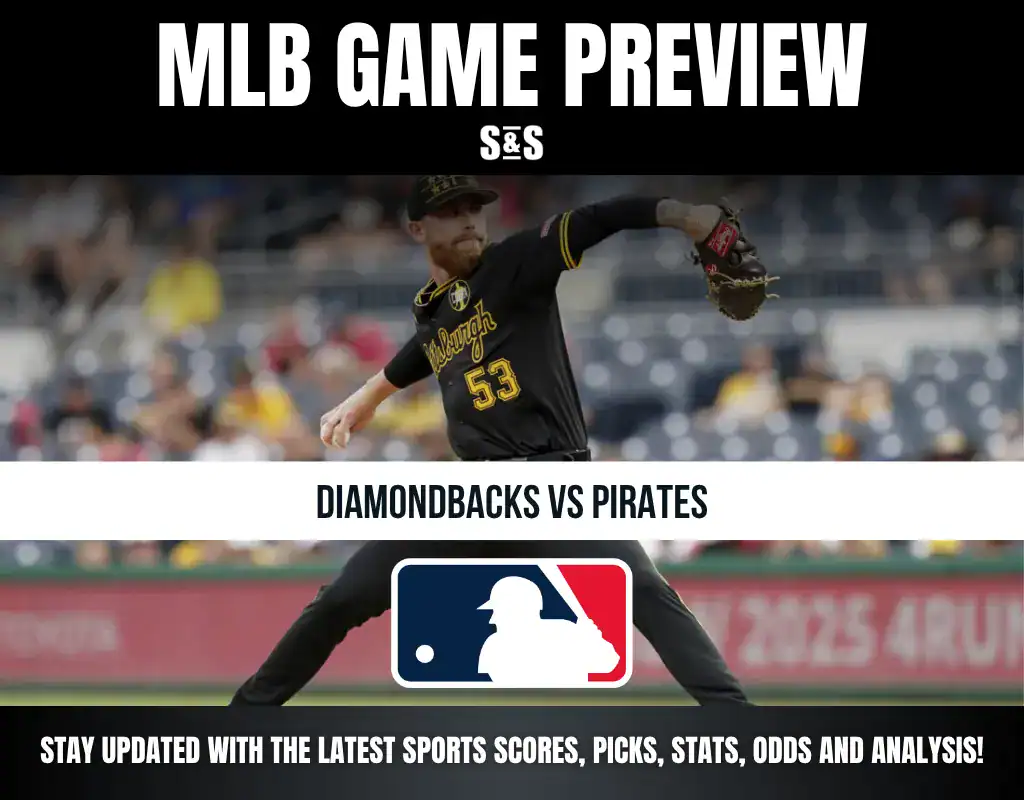 MLB Game Preview for Diamondbacks vs Pirates. Stay updated with the latest sports scores, picks, stats, odds and analysis.