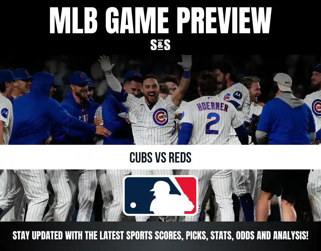 MLB Game Preview for Cubs vs Reds. Stay updated with the latest sports scores, picks, stats, odds and analysis.