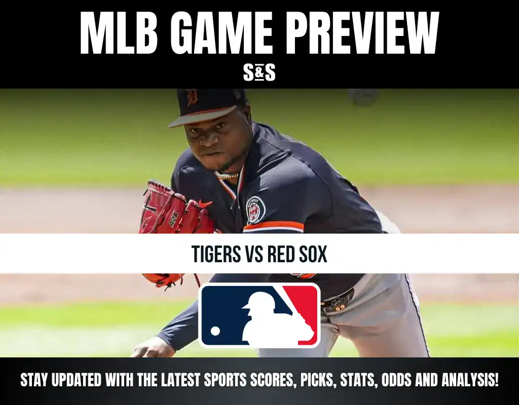 MLB Game Preview featuring a player from the Tigers and Red Sox matchup.