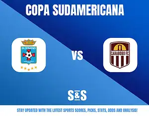 Copa Sudamericana match between Blooming and Carabobo FC.