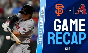 Game recap of the Giants vs. Diamondbacks matchup.