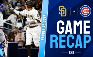 Padres vs Cubs game recap.