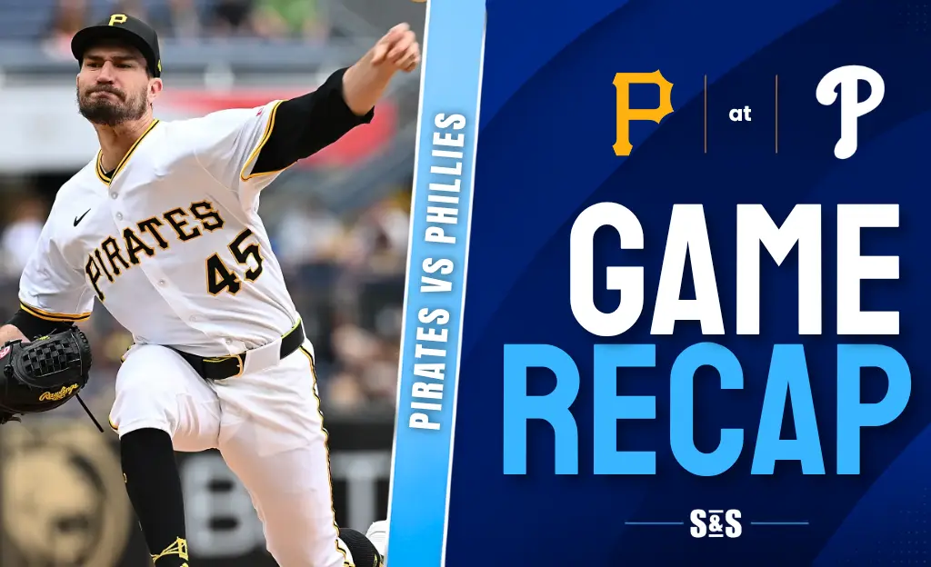 Pirates vs Phillies game recap with a player pitching.
