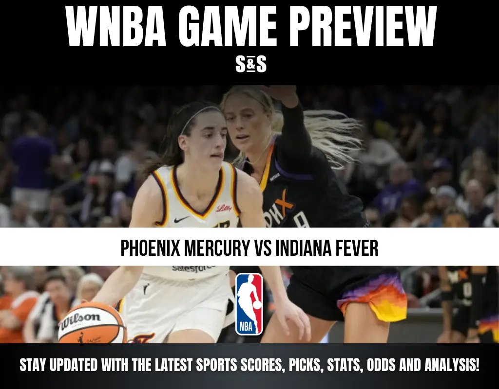 WNBA Game Preview: Phoenix Mercury vs Indiana Fever. Stay updated with the latest sports scores, picks, stats, odds, and analysis.