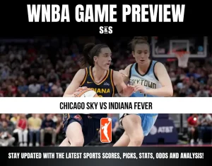 WNBA game preview featuring players from the Chicago Sky and Indiana Fever.