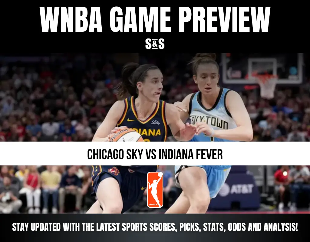 WNBA game preview featuring players from the Chicago Sky and Indiana Fever.