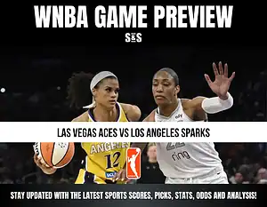 WNBA game preview featuring Las Vegas Aces vs Los Angeles Sparks.
