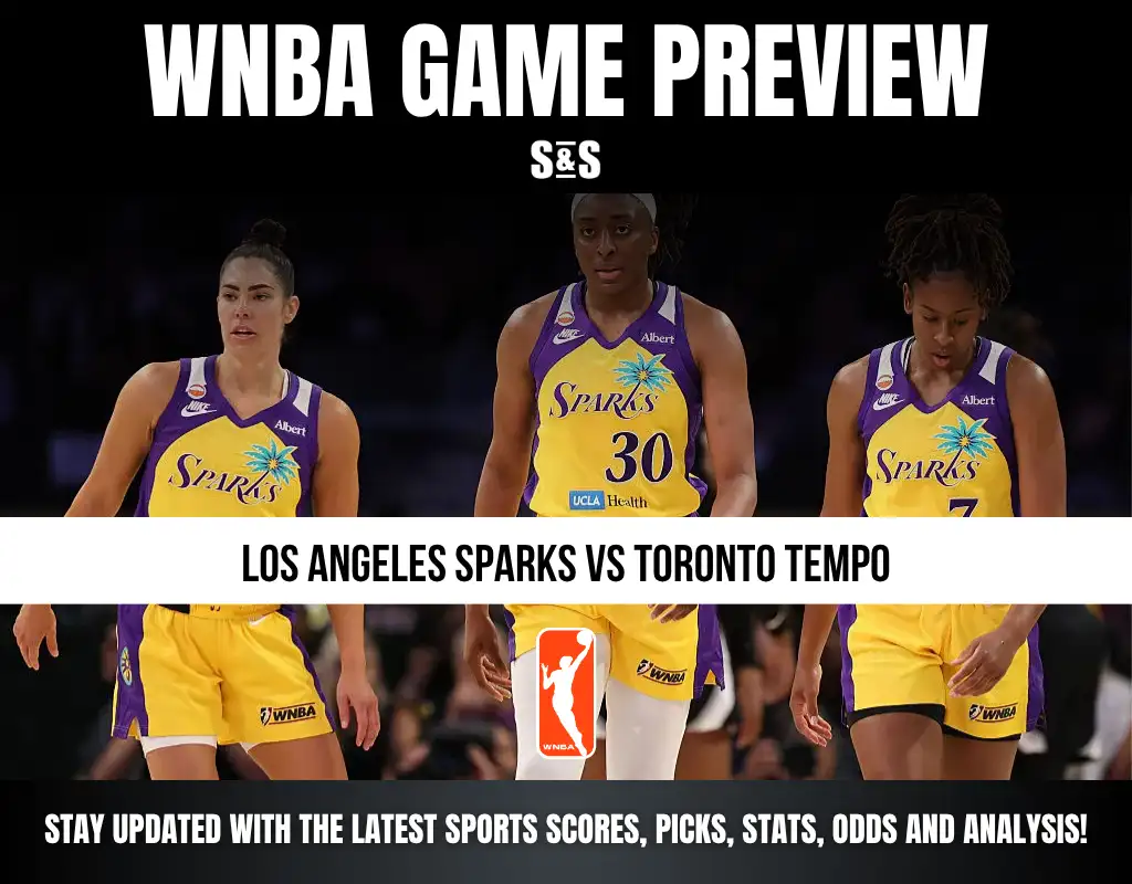 WNBA Game Preview: Los Angeles Sparks vs Toronto Tempo. Stay updated with the latest sports scores, picks, stats, odds, and analysis!