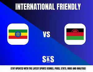 International Friendly match between Ethiopia and Malawi.