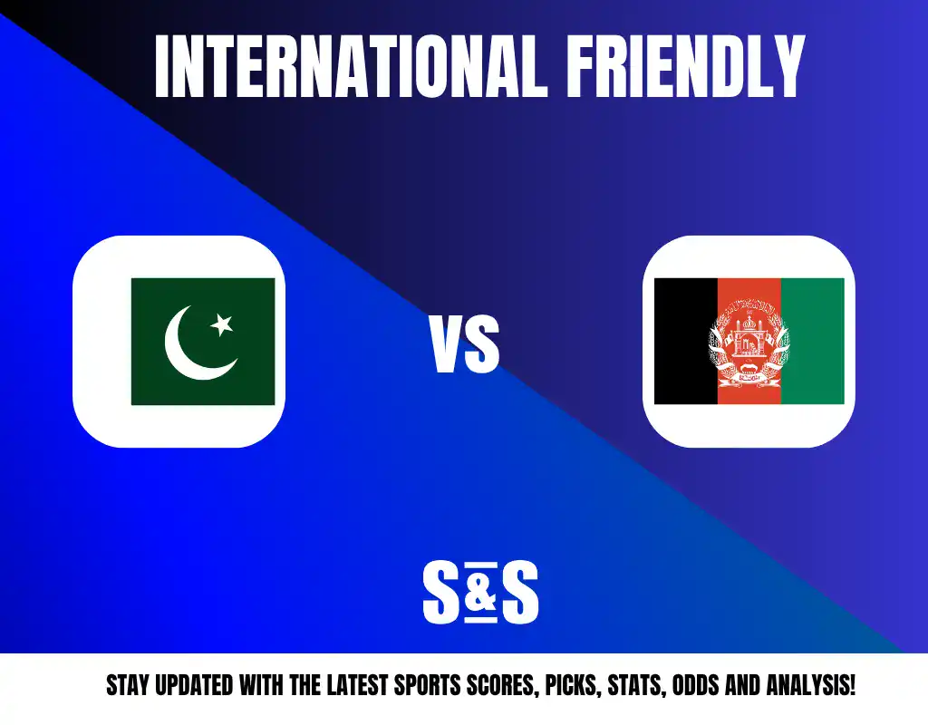 International Friendly between Pakistan and Afghanistan with respective flags.