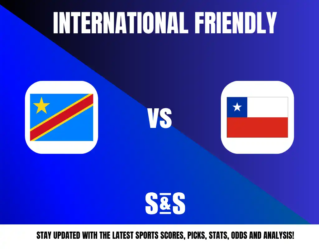 International friendly match between the Democratic Republic of the Congo and Chile.