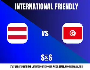 International Friendly match between Austria and Tunisia.