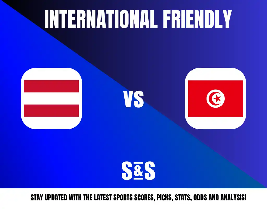 International Friendly match between Austria and Tunisia.