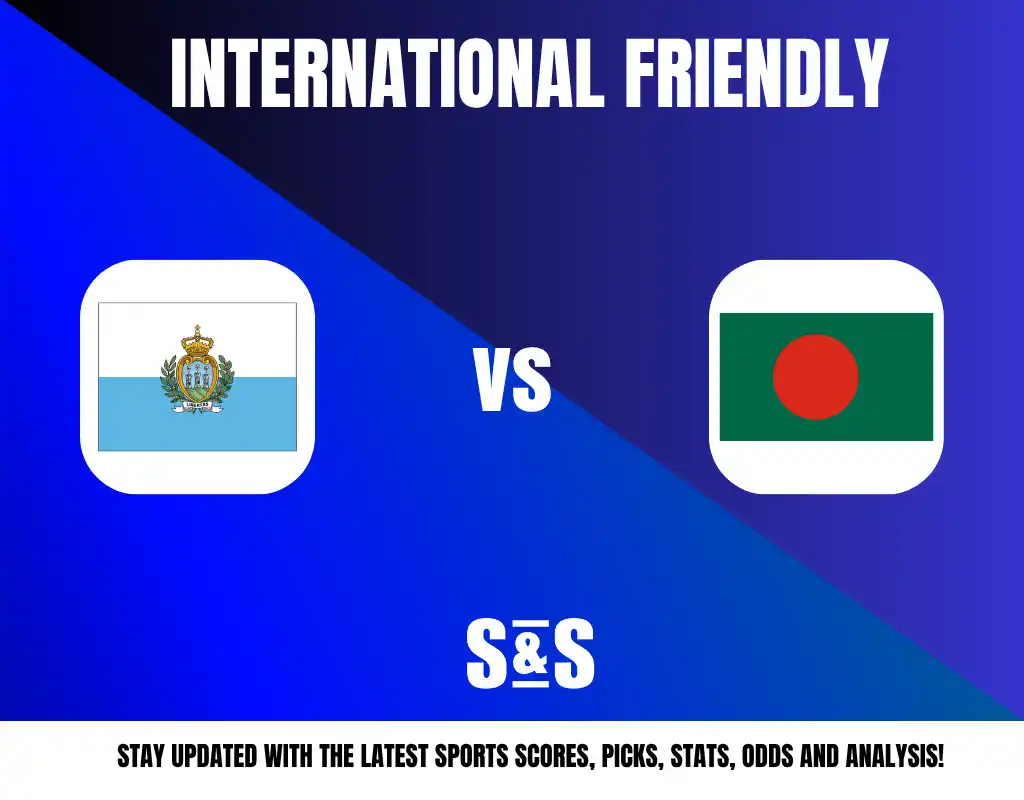 International Friendly: Flag of Argentina vs. Flag of Bangladesh with promotional text for sports updates.