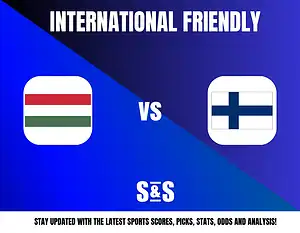 International Friendly match between Hungary and Finland.