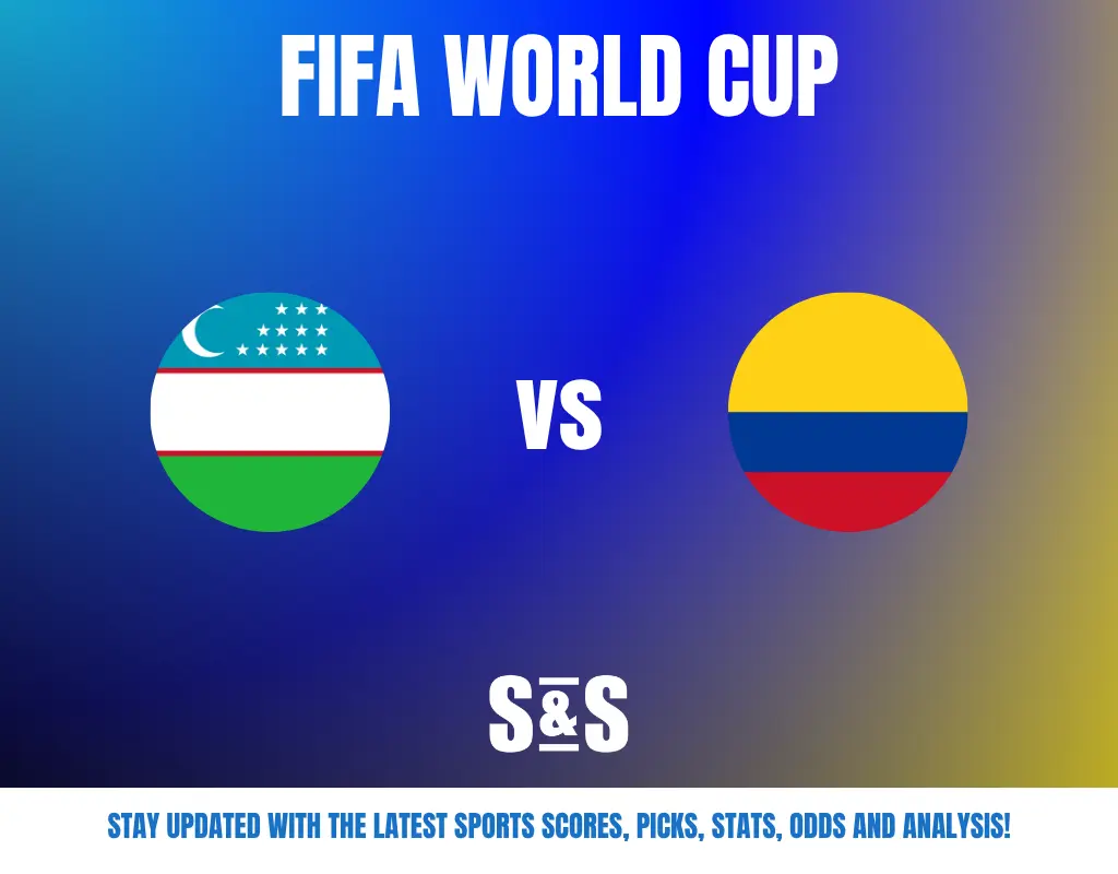 FIFA WORLD CUP: Uzbekistan vs Colombia. Stay updated with the latest sports scores, picks, stats, odds, and analysis!