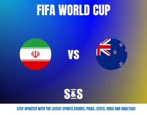 FIFA WORLD CUP - Iran vs New Zealand. Stay updated with the latest sports scores, picks, stats, odds and analysis!