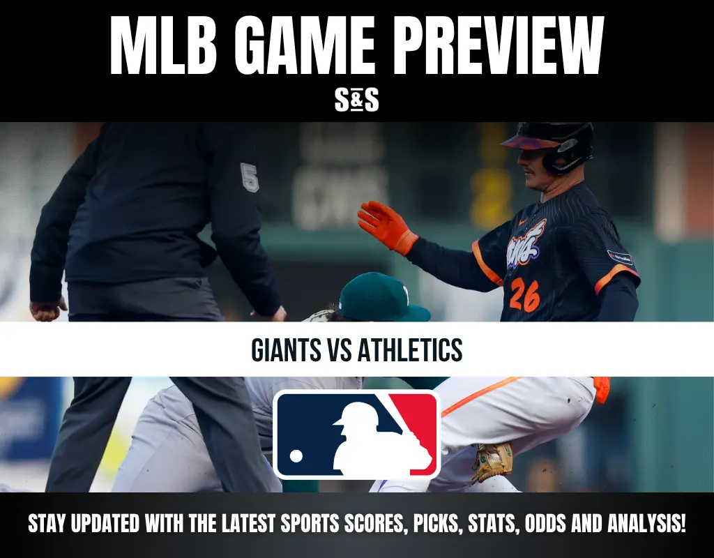 MLB Game Preview featuring a matchup between the Giants and Athletics, with a focus on scores, picks, stats, odds, and analysis.