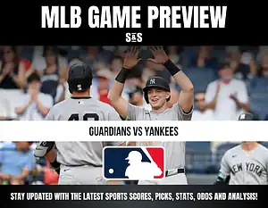 MLB Game Preview: Guardians vs Yankees. Stay updated with the latest sports, picks, stats, odds, and analysis!