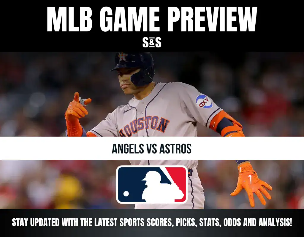 MLB Game Preview featuring a player from the Houston Astros, highlighting the matchup between the Angels and Astros.