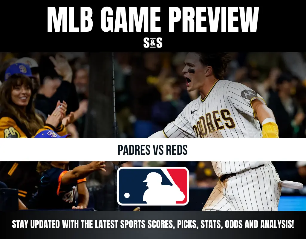 MLB Game Preview featuring Padres vs Reds, with an emphasis on staying updated with the latest sports scores, picks, stats, odds, and analysis.