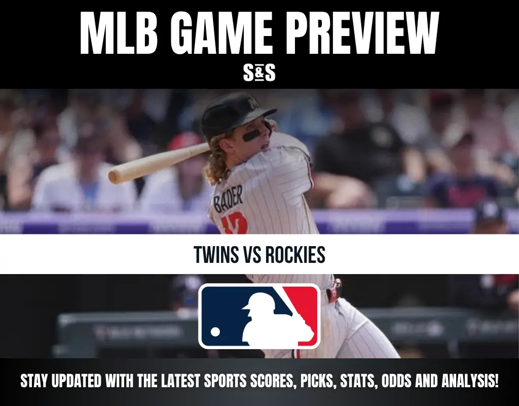 MLB Game Preview: Twins vs. Rockies. Stay updated with the latest sports scores, picks, stats, odds, and analysis!