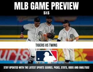 MLB game preview for Tigers vs Twins, featuring players from the Detroit Tigers.