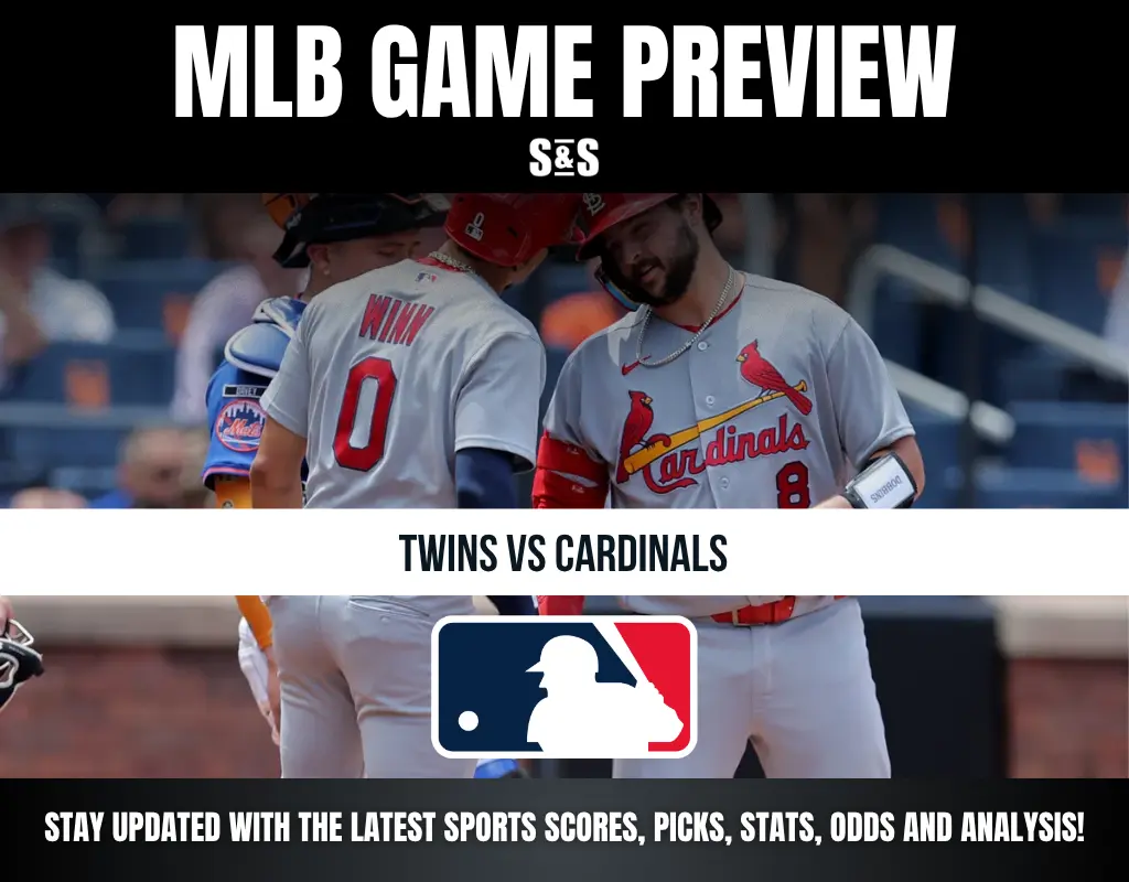 MLB Game Preview: Twins vs Cardinals. Stay updated with the latest sports scores, picks, stats, odds, and analysis.