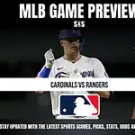 MLB Game Preview: Cardinals vs Rangers. Stay updated with the latest sports scores, picks, stats, odds and analysis!