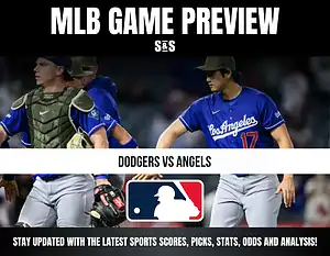 MLB Game Preview featuring Dodgers vs Angels with a focus on staying updated with the latest sports scores, picks, stats, odds, and analysis.