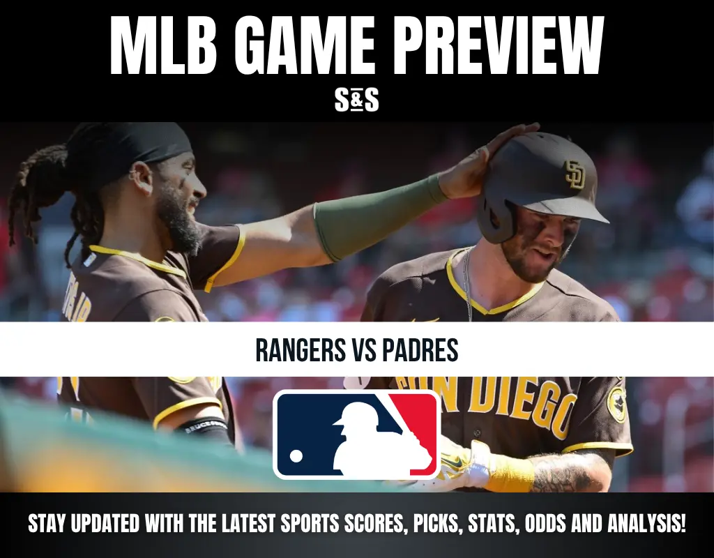 MLB Game Preview: Rangers vs Padres. Stay updated with the latest sports scores, picks, stats, odds, and analysis.