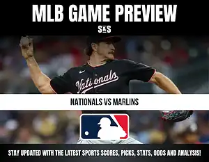 MLB Game Preview featuring the matchup between the Nationals and Marlins, with a focus on staying updated with the latest sports scores, picks, stats, odds, and analysis.
