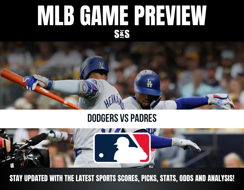 MLB Game Preview featuring Dodgers vs Padres. Stay updated with the latest sports scores, picks, stats, odds, and analysis.