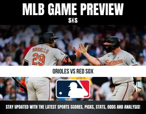 Two Baltimore Orioles players high-five during a game preview for MLB Orioles vs Red Sox matchup.