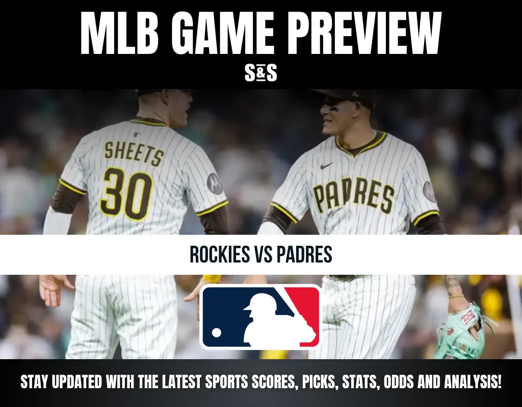 MLB Game Preview: Rockies vs Padres. Stay updated with the latest sports scores, picks, stats, odds, and analysis!