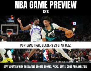 NBA Game Preview: Portland Trail Blazers vs Utah Jazz. Stay updated with the latest sports scores, picks, stats, odds, and analysis.