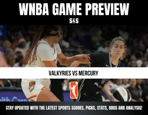 WNBA Game Preview: Valkyries vs Mercury. Stay updated with the latest sports scores, picks, stats, odds and analysis!