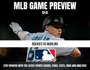 MLB Game Preview featuring Rockies vs Marlins, with a focus on updates for sports scores, picks, stats, odds, and analysis.