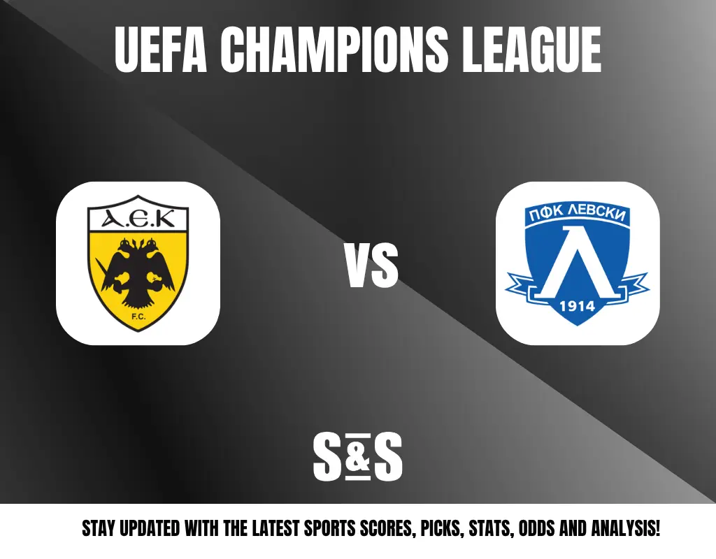 UEFA Champions League match preview featuring AEK FC vs Levski Sofia with sports updates on scores, picks, stats, odds, and analysis.