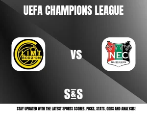UEFA CHAMPIONS LEAGUE - BODØ/Glimt vs NEC Nijmegen - STAY UPDATED WITH THE LATEST SPORTS SCORES, PICKS, STATS, ODDS AND ANALYSIS!
