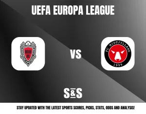 UEFA Europa League match between FC KÍ and FC Midtjylland.
