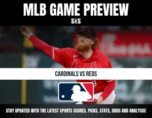 MLB game preview featuring a St. Louis Cardinals pitcher in action ahead of Cardinals vs Reds matchup.