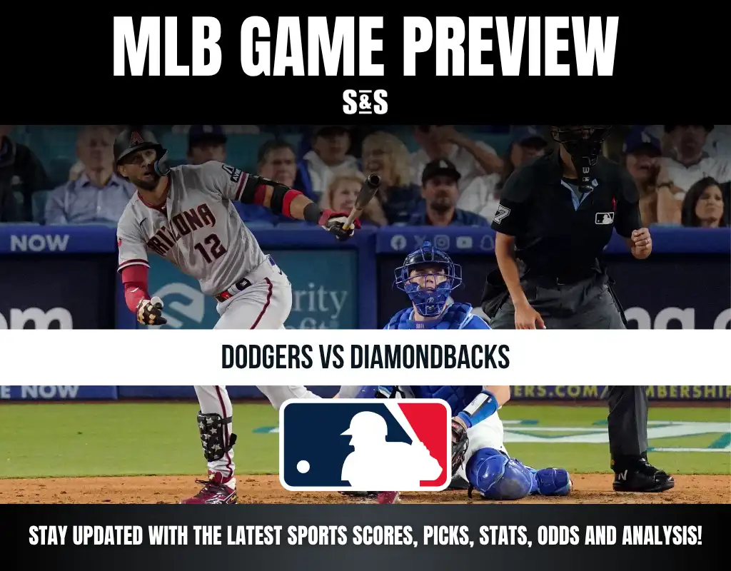 MLB Game Preview: Dodgers vs Diamondbacks. Stay updated with the latest sports scores, picks, stats, odds, and analysis!