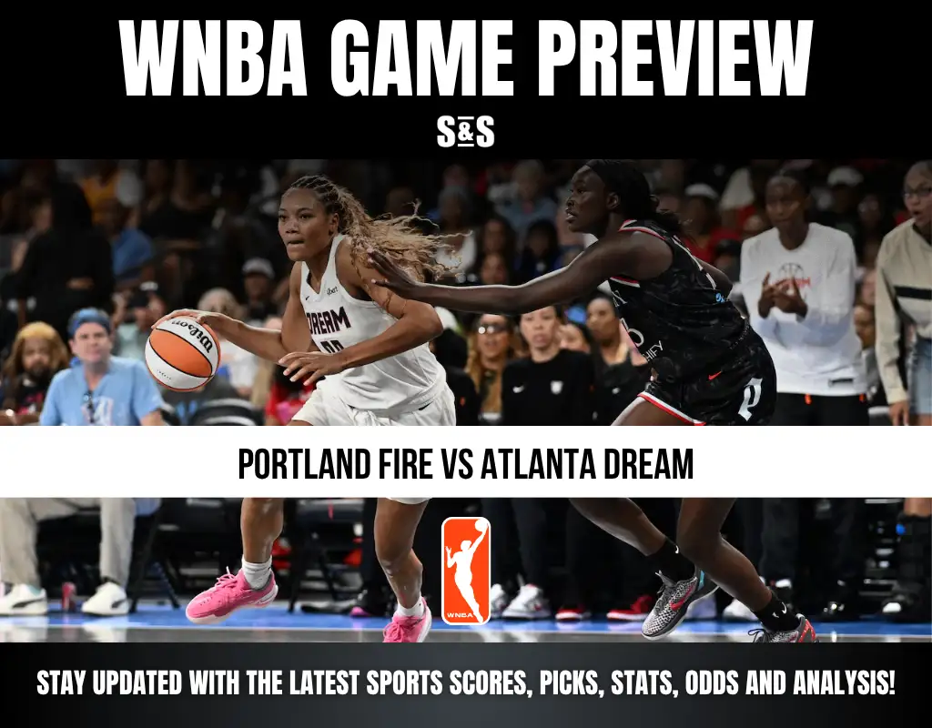 WNBA game preview featuring players from the Portland Fire and Atlanta Dream.