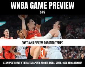 WNBA GAME PREVIEW: PORTLAND FIRE vs TORONTO TEMPO. Stay updated with the latest sports scores, picks, stats, odds, and analysis!