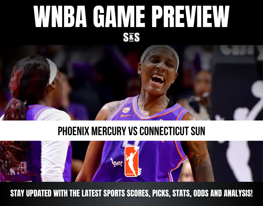 WNBA game preview featuring Phoenix Mercury vs Connecticut Sun.
