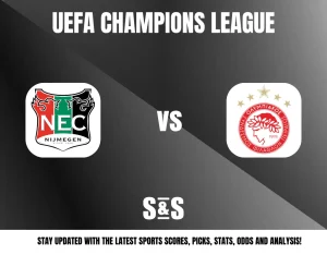 UEFA Champions League: NEC Nijmegen vs Olympiacos, Stay updated with the latest sports scores, picks, stats, odds and analysis!