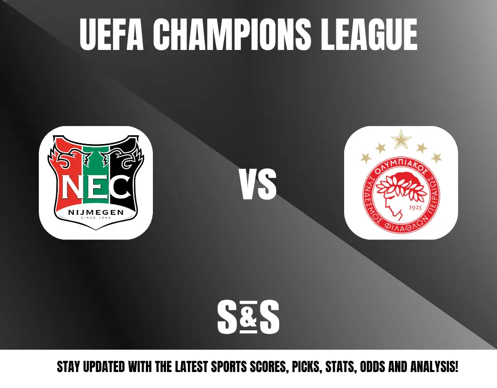 UEFA Champions League: NEC Nijmegen vs Olympiacos, Stay updated with the latest sports scores, picks, stats, odds and analysis!